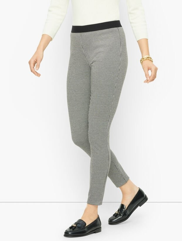 Talbots Soho Leggings - Ditsy Houndstooth | Talbots