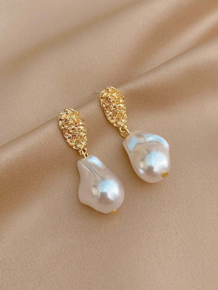 Faux Pearl Decor Drop Earrings | SHEIN