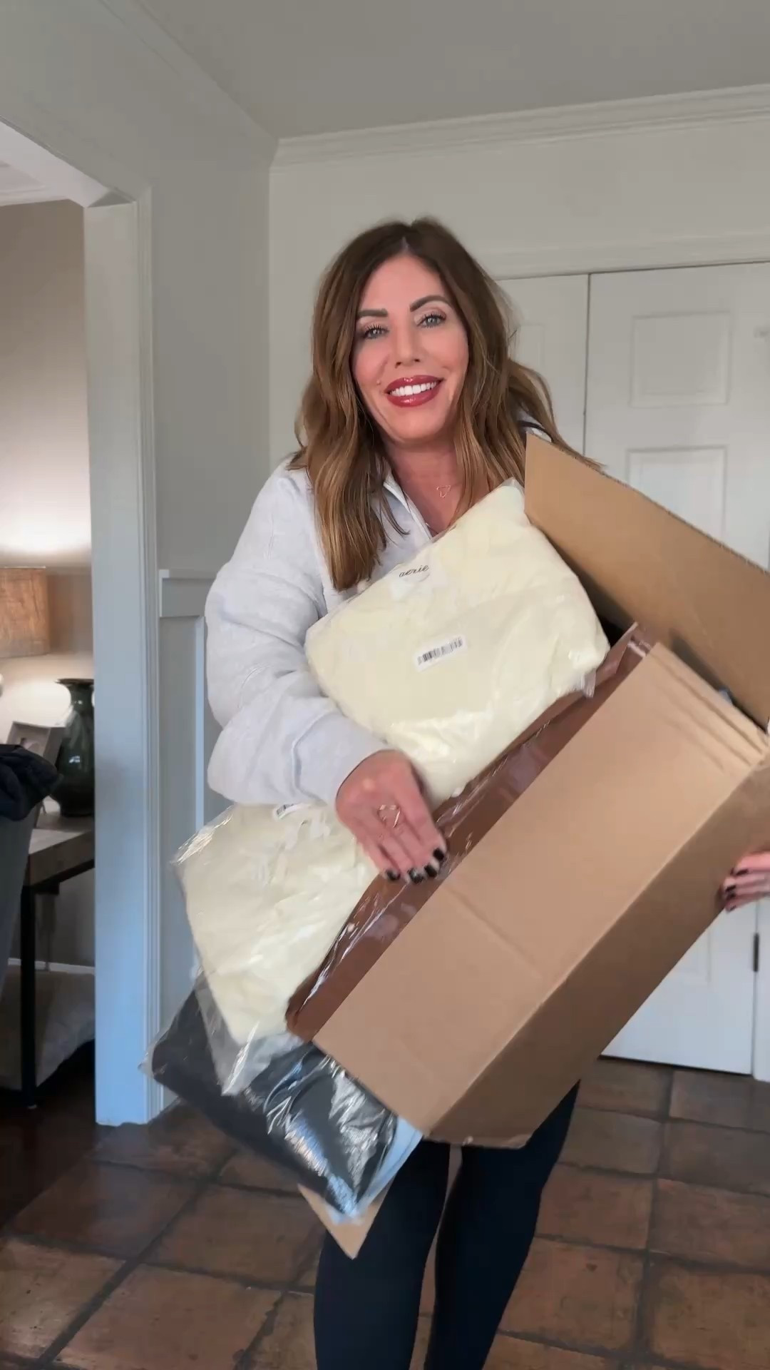 @AERIE WINTER HAUL, PART 3

The cloud fleece line dropped a few new colors in this light playful pink, pink petal, and navy in a few different pieces. I went with my true size medium in the quarter zip, a large and the oversized crewneck, and a small long in the wide leg trousers.

These two denim jackets are identical to my FP Opal swing but for less and they often go on sale whereas my FP jacket never does if you want an oversized fit similar to the FP then you may want to size up one size otherwise they're pretty loose and perfect to wear with fitted clothing underneath. I'm wearing a medium in both.

Slouchy wide leg sweatpants are a small long. I love the fit of these you can style them so many different ways.

Long sleeve cotton blend T-shirts are from the smoothez Line. They are lightweight and stretchy and so comfy. I am wearing a medium in both.

Navy blue joggers are from last year. They did not have my size in the wide leg trousers.

Puffer jacket is a size large from FP movement. 

 #LTKFindsUnder100

#LTKSaleAlert #LTKootd #LTKOver40