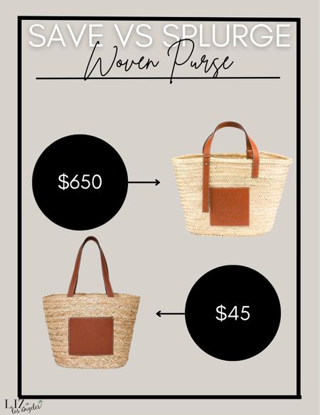 This splurge vs steal for a cute woven purse is such a great find.  This tote bag is perfect for a resort wear outfit a vacation outfit or any spring outfit 

#LTKstyletip #LTKFind #LTKSeasonal