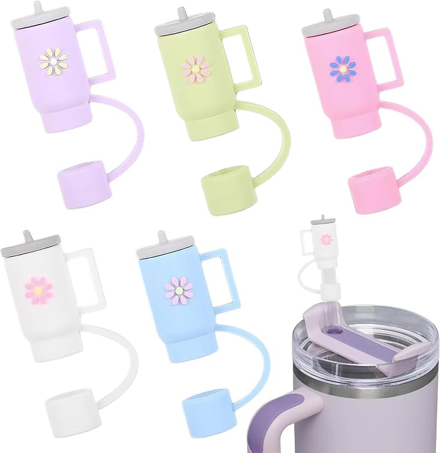 Amazon.com: CIZULFY 5 Pcs Straw Covers for Stanley, Silicone Stanley Cup Straw Cover for Stanley ... | Amazon (US)