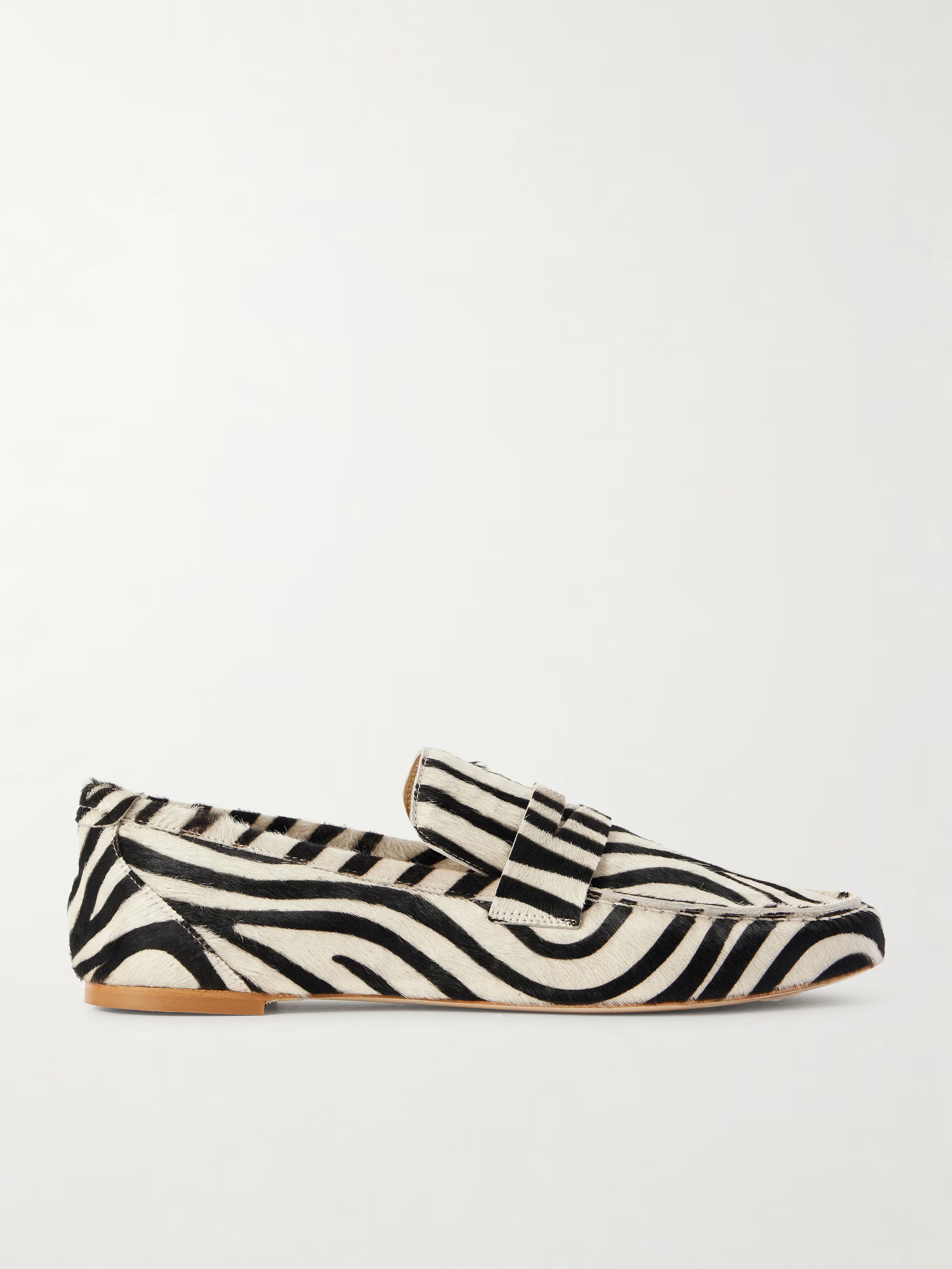 Zebra-print calf hair loafers | NET-A-PORTER (UK & EU)