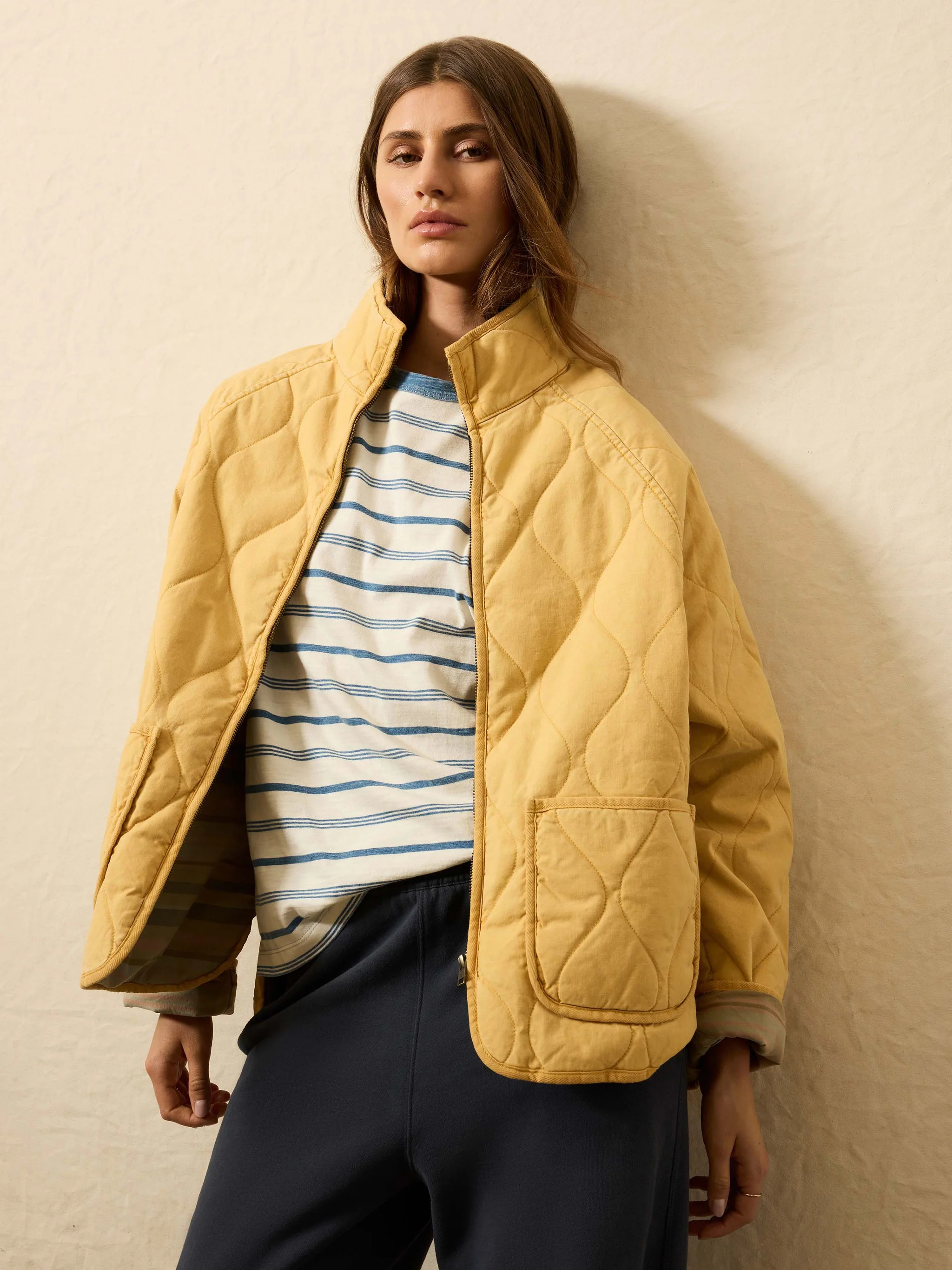 Sunwashed Quilted Jacket - Tuscan Sun | Faherty
