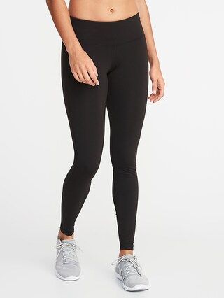 Mid-Rise Elevate Compression Leggings for Women | Old Navy (CA)