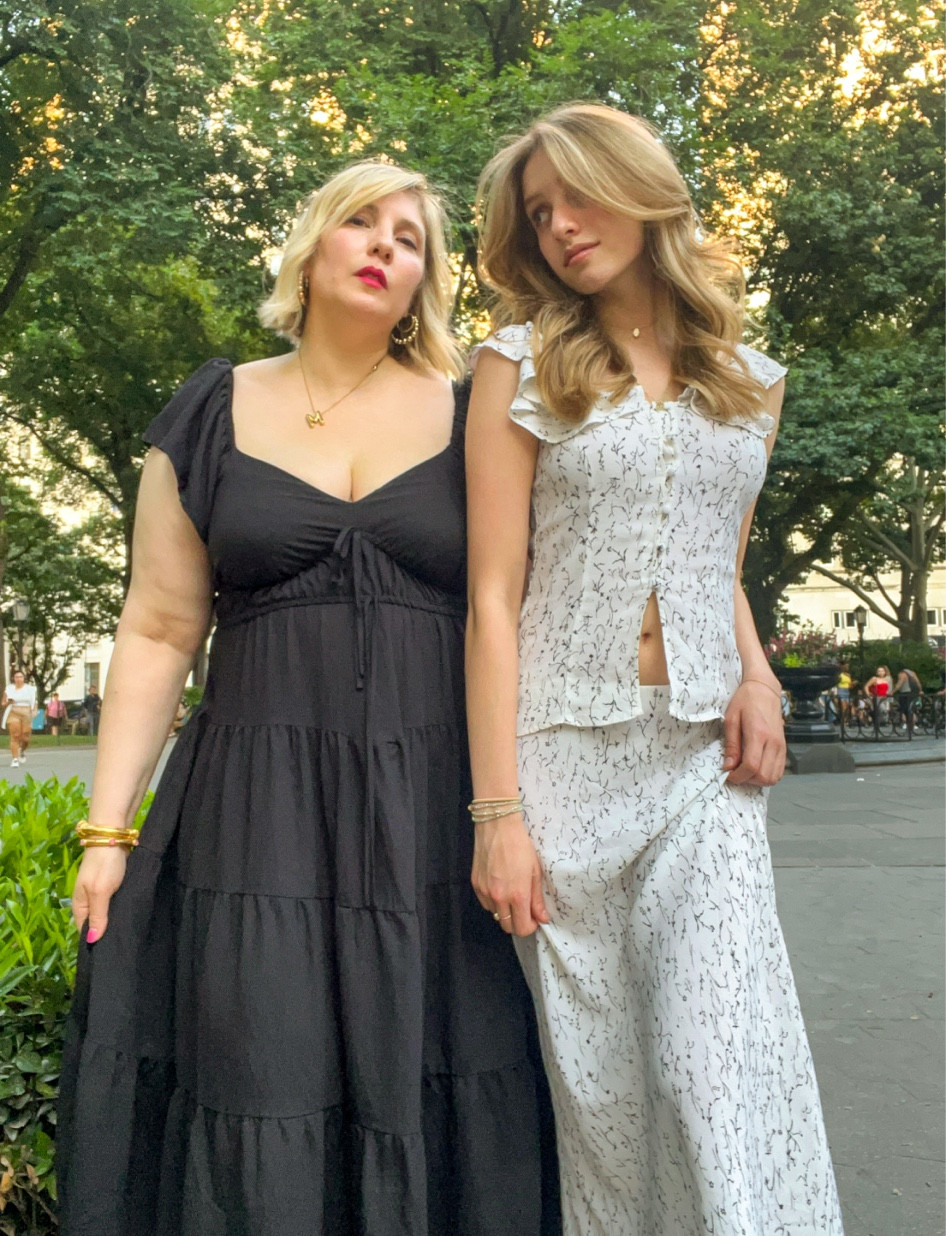 Mother-daughter style 🖤🤍

#LTKOver40 #LTKMidsize #LTKFamily