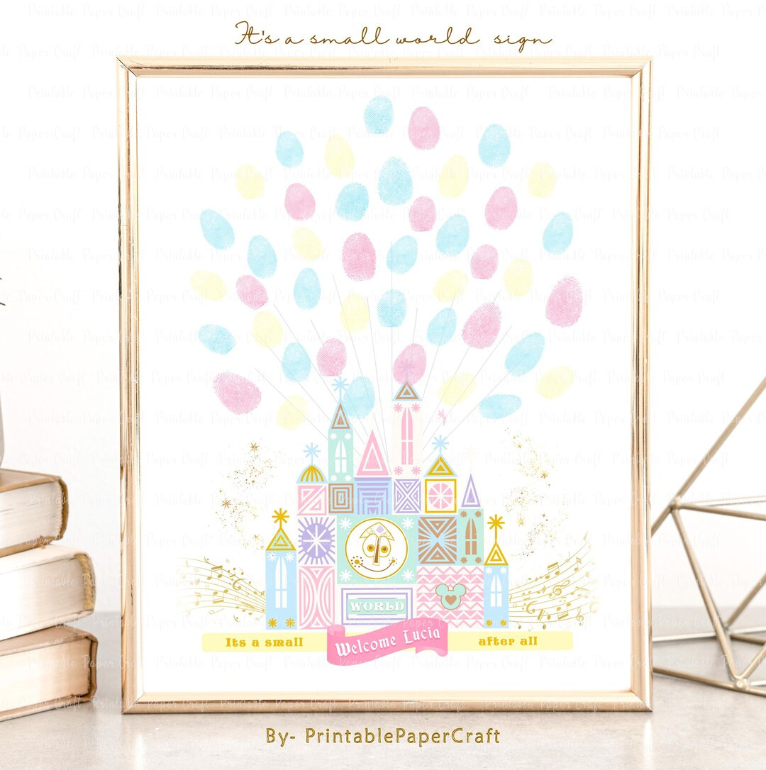Baby Shower Thumbprint Guestbook, Babyland Party Decor, Shower Fingerprint Sign, Girl Baby Shower... | Etsy (US)