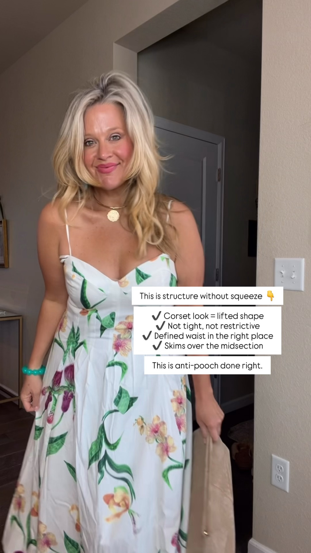  ✨Tap the bell, save and ❤️ for over 40 fashion, midlife style, midsize fashion and luxury looks for less. 

⬇️Sizing information:
12 (size up if in between sizes.)

This is structure without squeeze 👇

✔️ Corset look = lifted shape
✔️ Not tight, not restrictive
✔️ Defined waist in the right place
✔️ Skims over the midsection

This is anti-pooch done right.


👑"Helping you look good, feel good!" - Lindsey Denver

Spring looks, Midlife style for real women who want to feel confident again. Over 40 fashion and over 50 style that works with changing bodies, perimenopause shifts, and real life. Think midsize fashion, Gen X style and up, body confidence, and mom outfits that feel polished, comfortable, and elevated...because style over 45 and over 50 should feel effortless, not stressful. 


#LTKWedding #LTKMidsize #LTKOver40