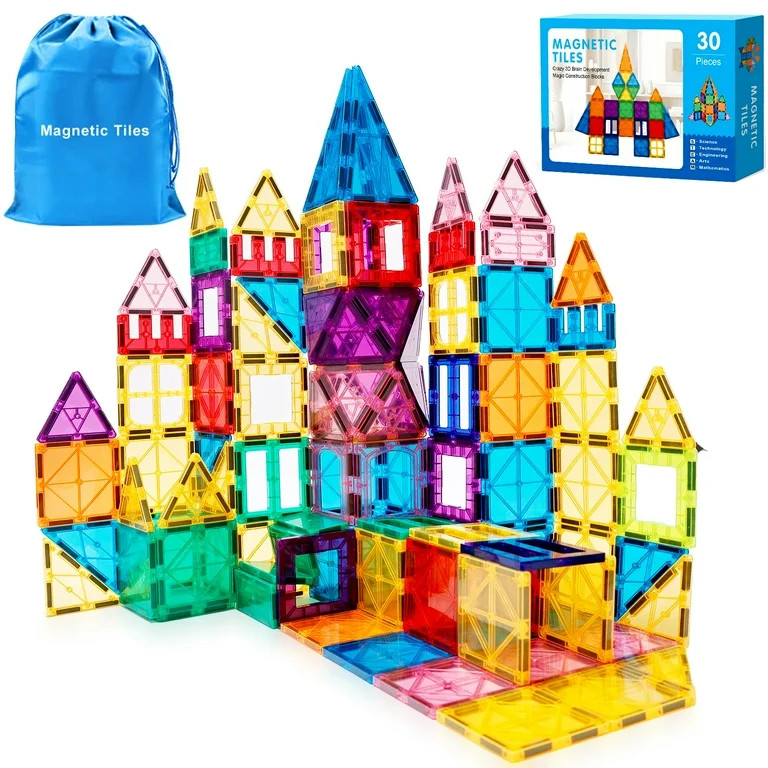 Magnetic Tiles Building Blocks Stem Toys for 3+ Year Old Boys and Girls Montessori Toys Toddler K... | Walmart (US)