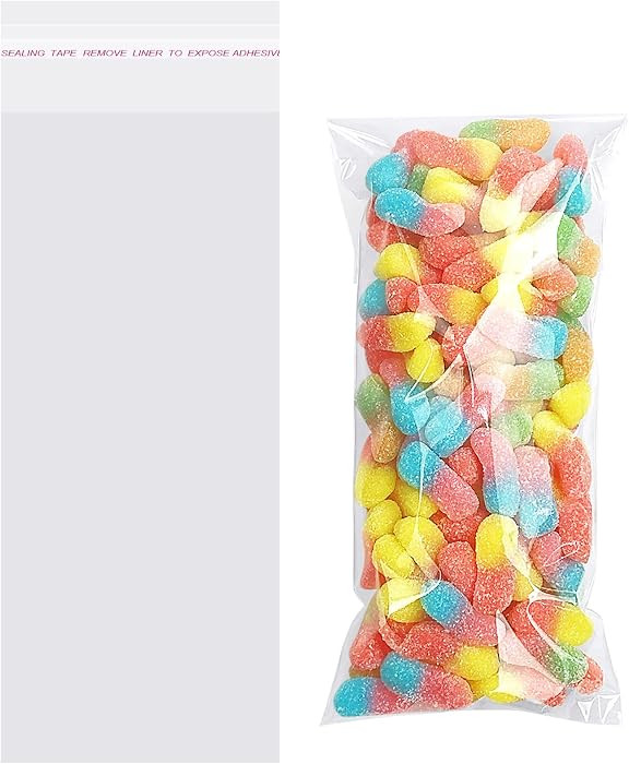 Morepack Self Sealing Cellophane Bags Self Adhesive,3x7 Inches Clear Resealable Cellophane Bags 2... | Amazon (US)