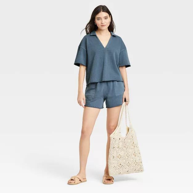 Women's High-Rise French Terry Pull-On Shorts - Universal Thread™ | Target