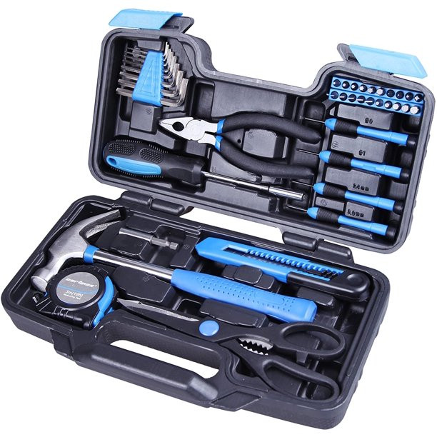 Cartman Blue 39Piece Tool Set General Household Hand Tool Kit with Storage Case | Walmart (US)