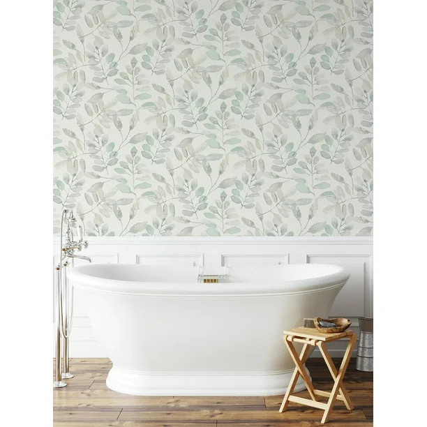 InHome Lotus Green Peel & Stick Wallpaper | Walmart (US)