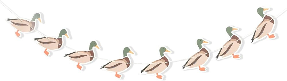 Lucky Duck Banner - Duck Hunting Birthday Party Decorations,Mallard Duck 1st Birthday Banner,One ... | Amazon (US)