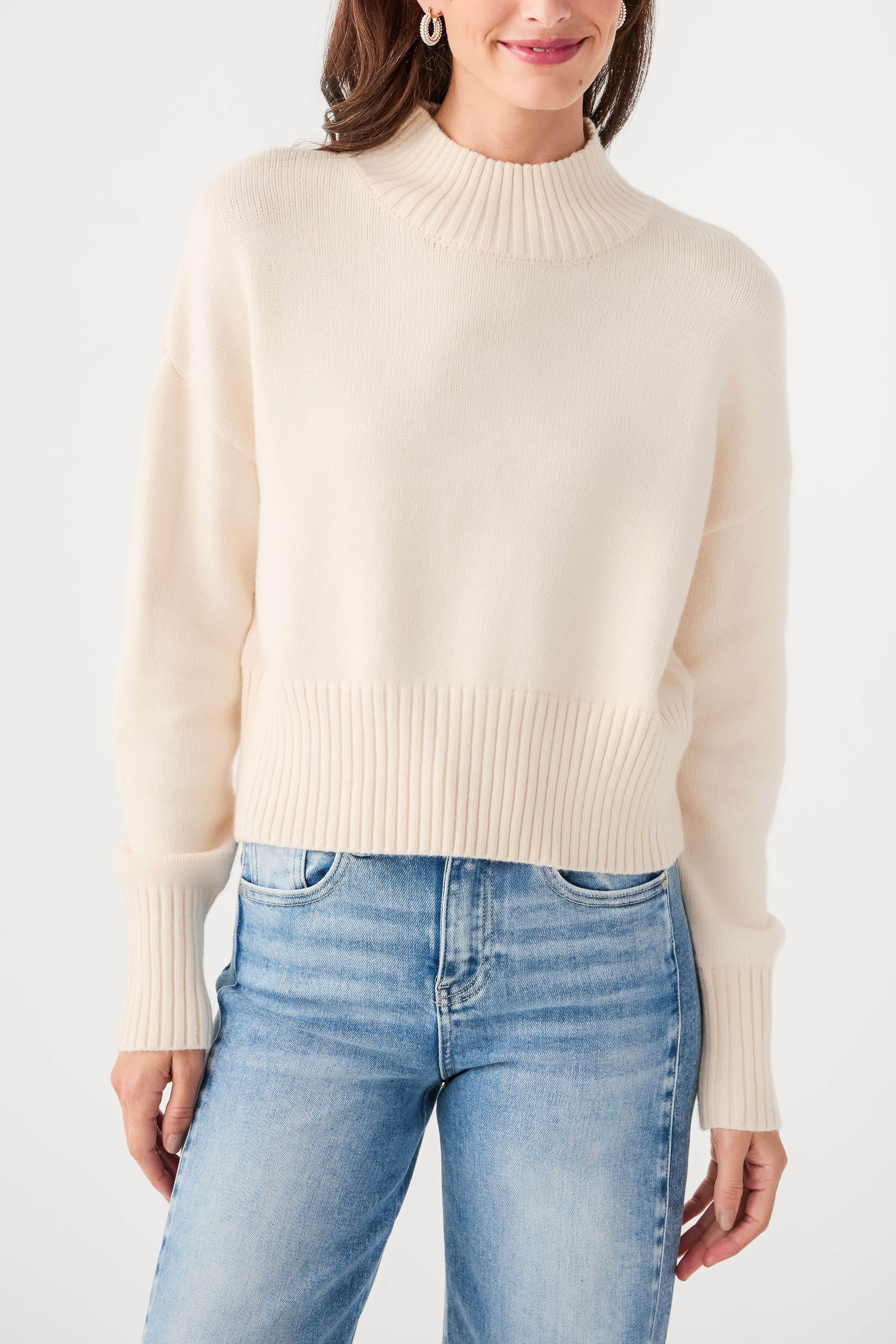 By Together Uptown Mock Neck Sweater | Social Threads