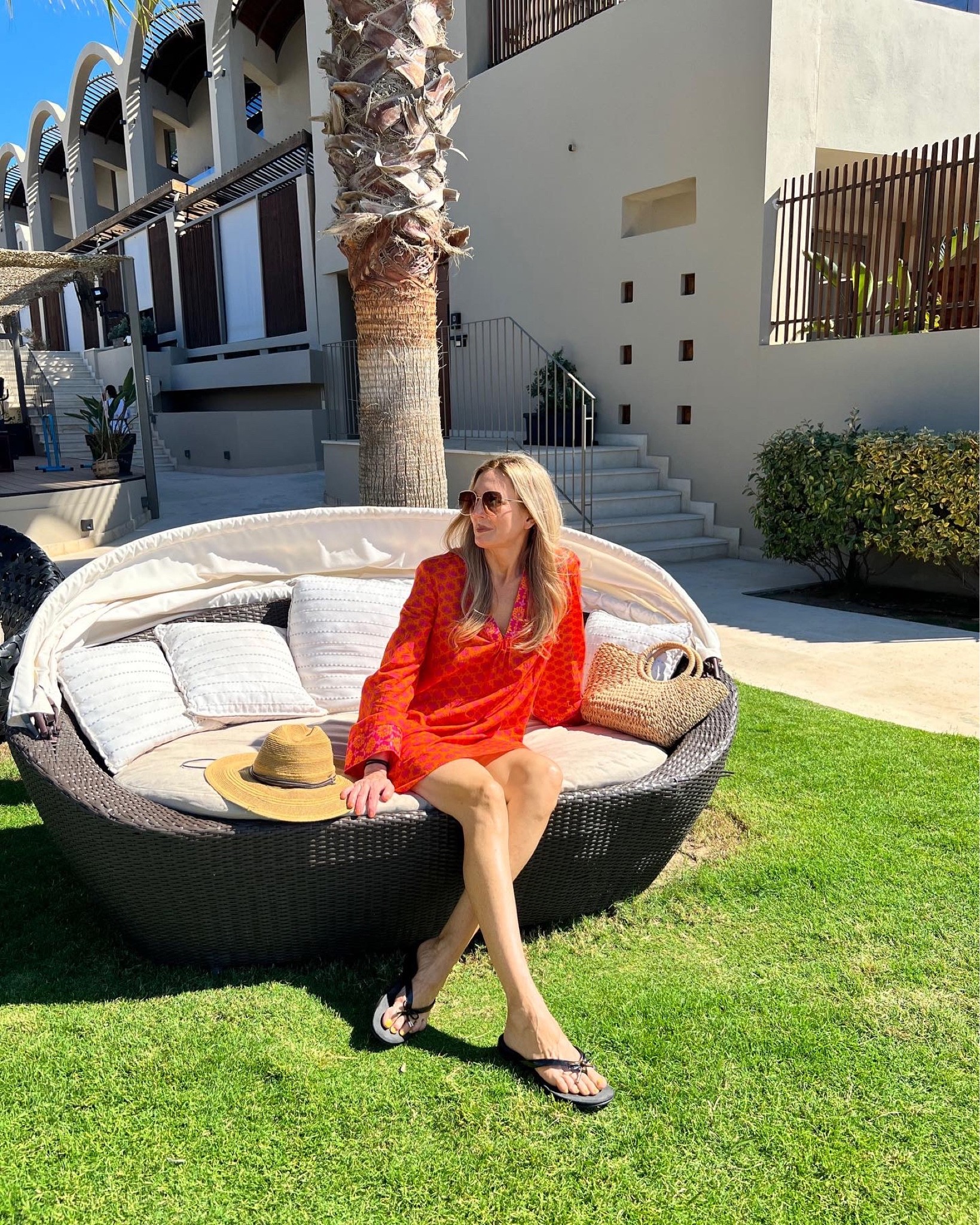 Linking my hat, bag, sunnies, & sandals here (can’t link the dress but it’s on my Instagram feed with a direct link there)

#LTKtravel #LTKSeasonal