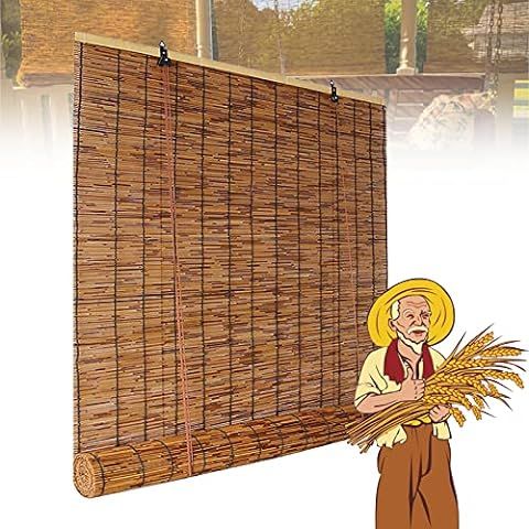 Cordless Woven Wood Roman Shades, 24W x 36H, Sarasota Camel, Sizes 20-72 Wide and 24-72 High | Amazon (US)
