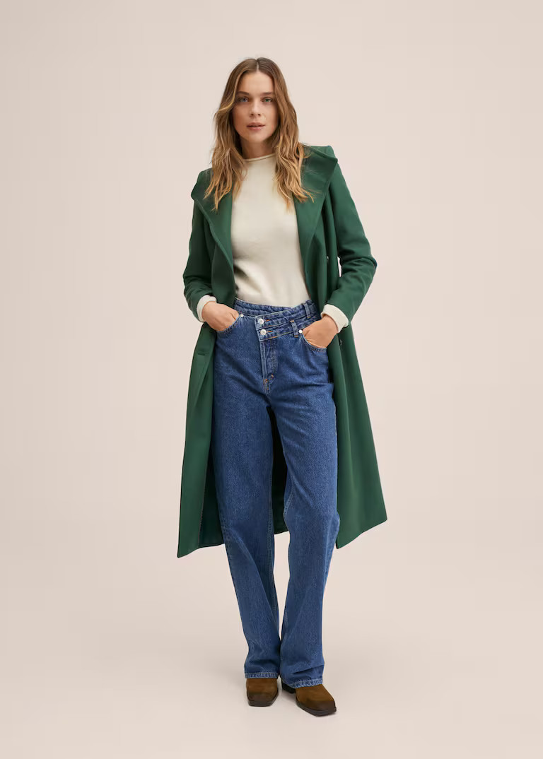 Oversize wool coat -  Women | Mango USA | MANGO (US)