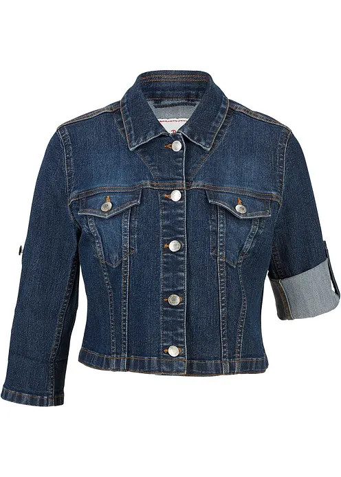 Kurze Jeansjacke mit 3/4 \u00c4rmel | Bonprix DE