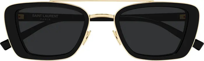 Saint Laurent 50mm Rectangular Sunglasses | Nordstrom | Nordstrom