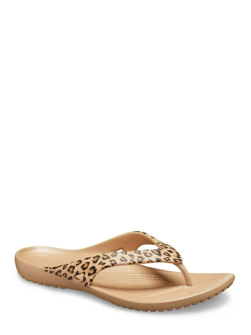 Crocs Women's Kadee II Leopard Printed Flip Flop Sandals - Walmart.com | Walmart (US)