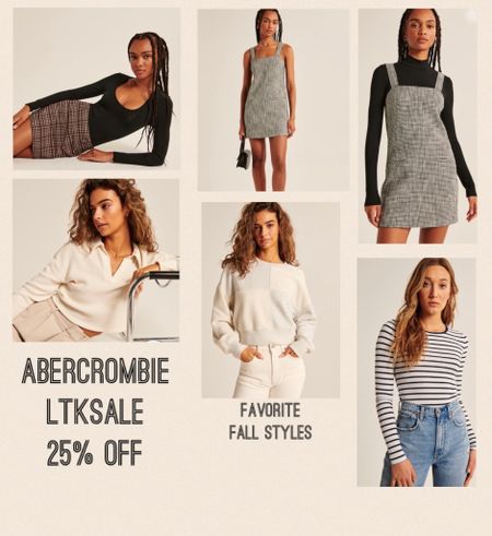 Abercrombie Favorite Fall Styles
 25% off site-wide when you copy & paste the promo code at checkout 

#LTKU #LTKSale #LTKsalealert