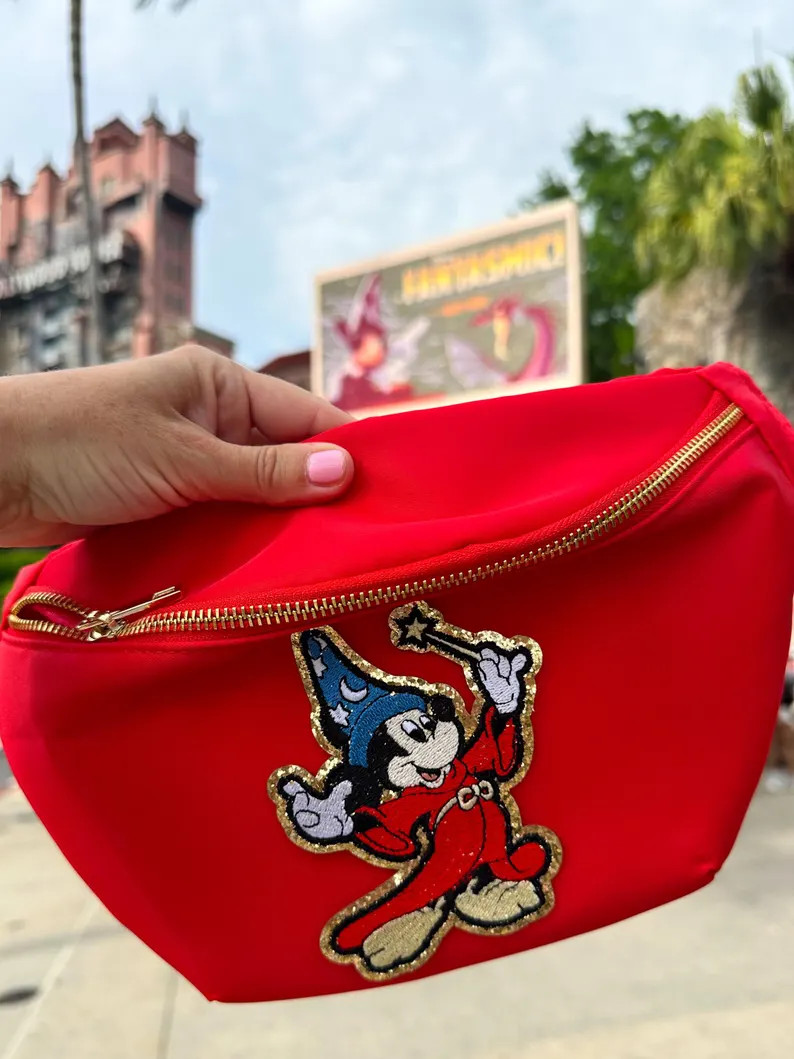 Fantasmic Mickey Fanny Pack Disney Vacation Bag Extended Strap Disney Fanny Fantasia Mickey Fann.... | Etsy (US)