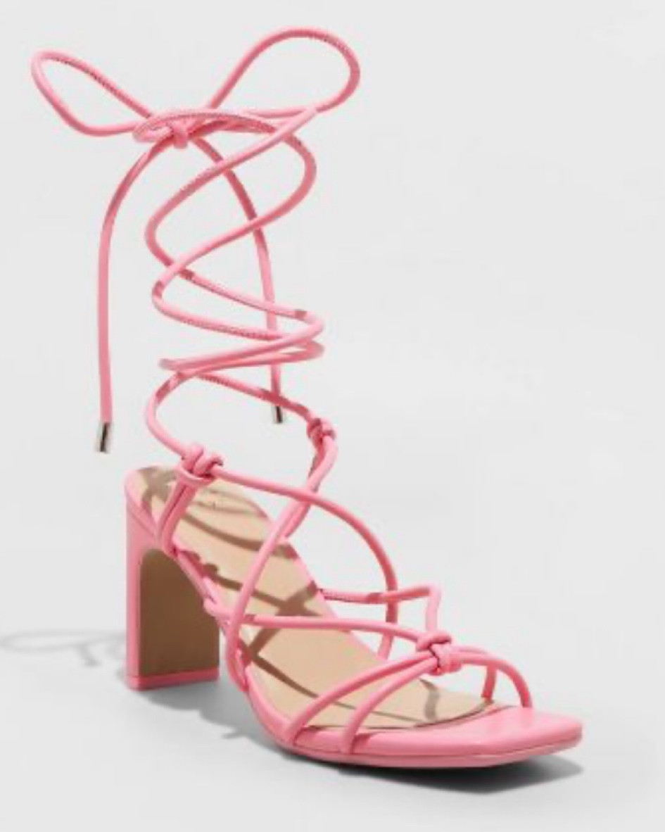 Target finds. Target fashion. Strapped heels. Wrap around tie heels. Strappy heels. Shoes for summer. Wedding guest outfit. Vacation shoes. Woman’s heels. 

#LTKshoecrush #LTKstyletip #LTKwedding