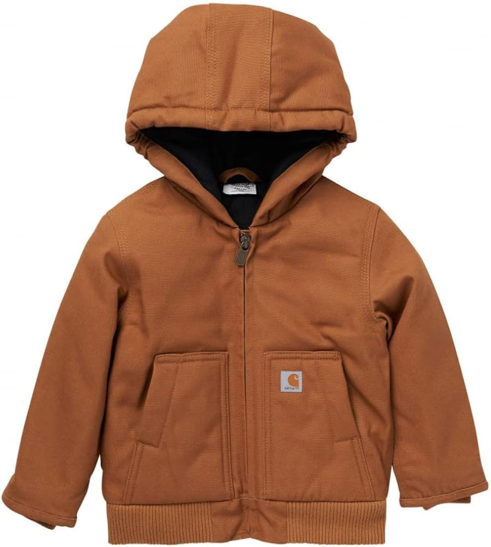 Carhartt Boys' Canvas Insulated Hooded Active Jac | Amazon (US)