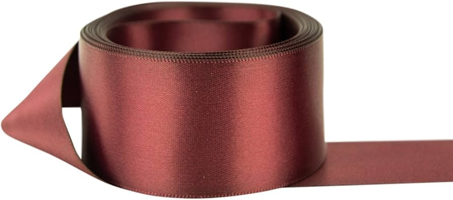 Ribbon Bazaar Double Faced Satin - Premium Gloss Finish - 100% Polyester Ribbon for Gift Wrapping... | Amazon (US)