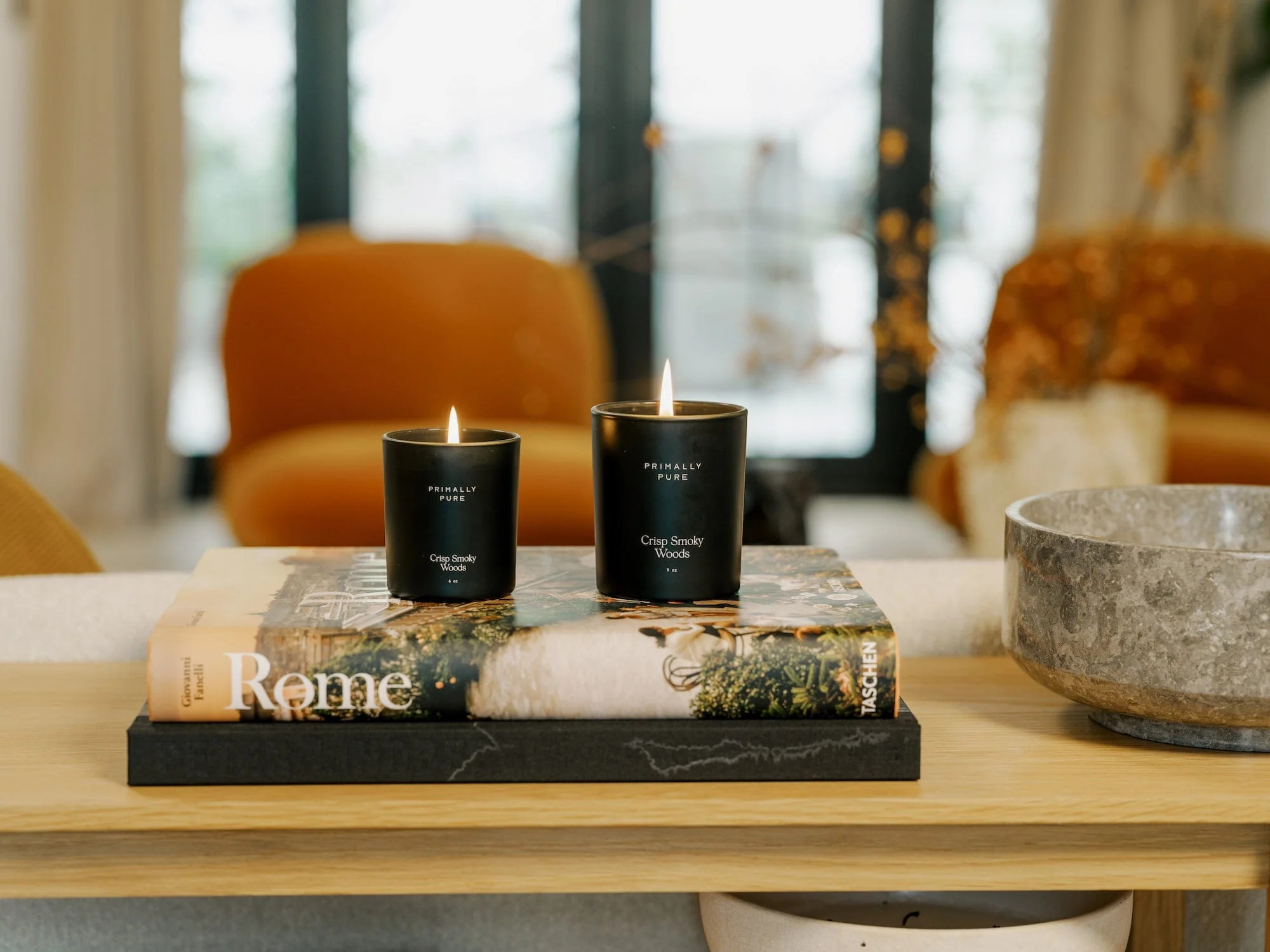 Crisp Smoky Woods Candle | Primally Pure