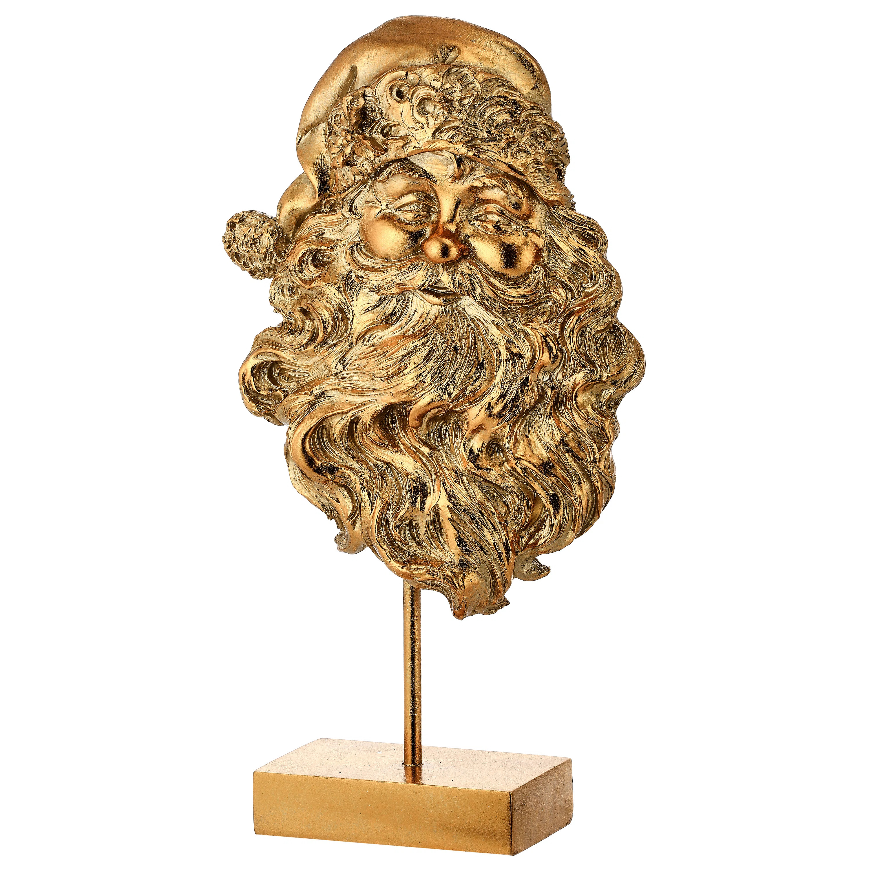 The Holiday Aisle® 17" Resin Santa Head Table Piece | Wayfair | Wayfair North America