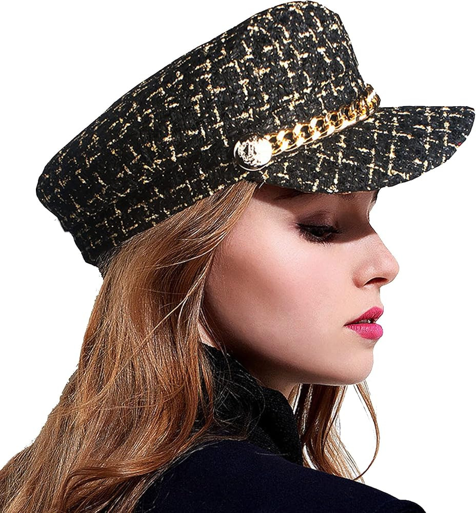 Tweed Newsboy Fiddler Cap | Amazon (US)