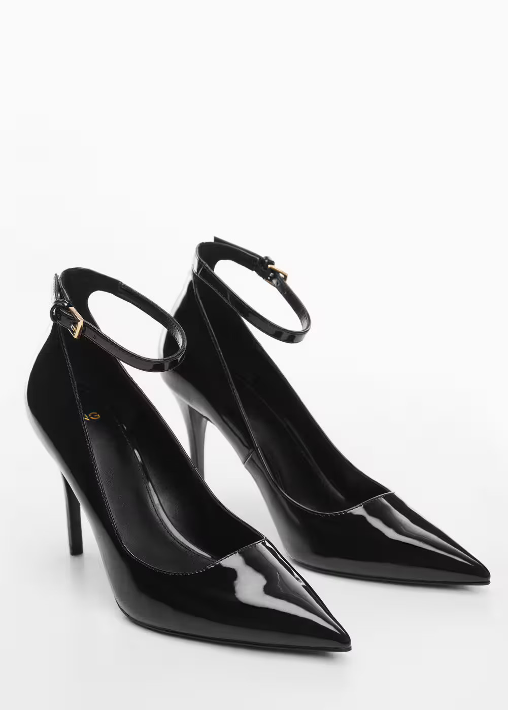 Patent leather effect heel shoe -  Women | Mango United Kingdom | MANGO (UK)