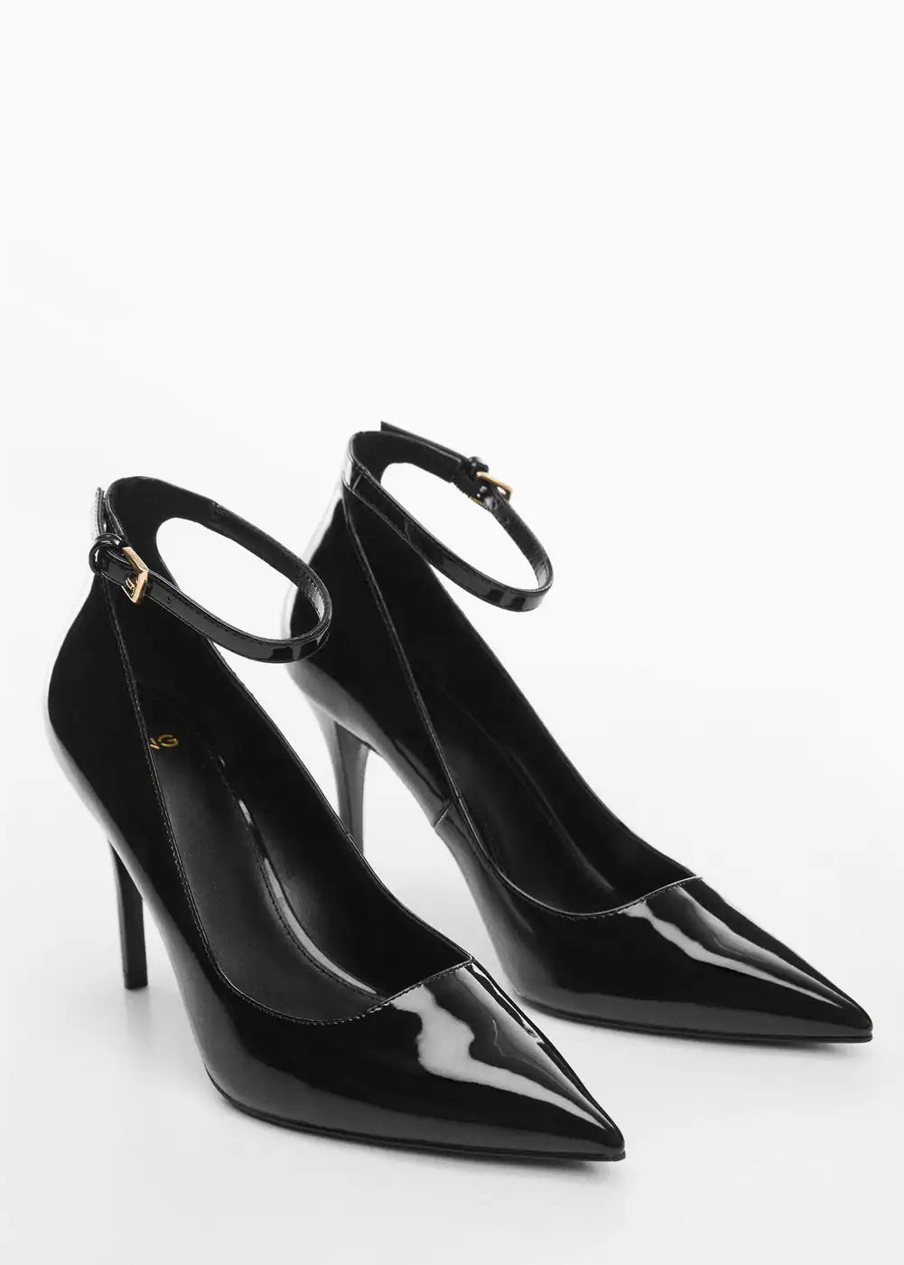 Patent leather-effect heeled shoes -  Women | Mango United Kingdom | MANGO (UK)