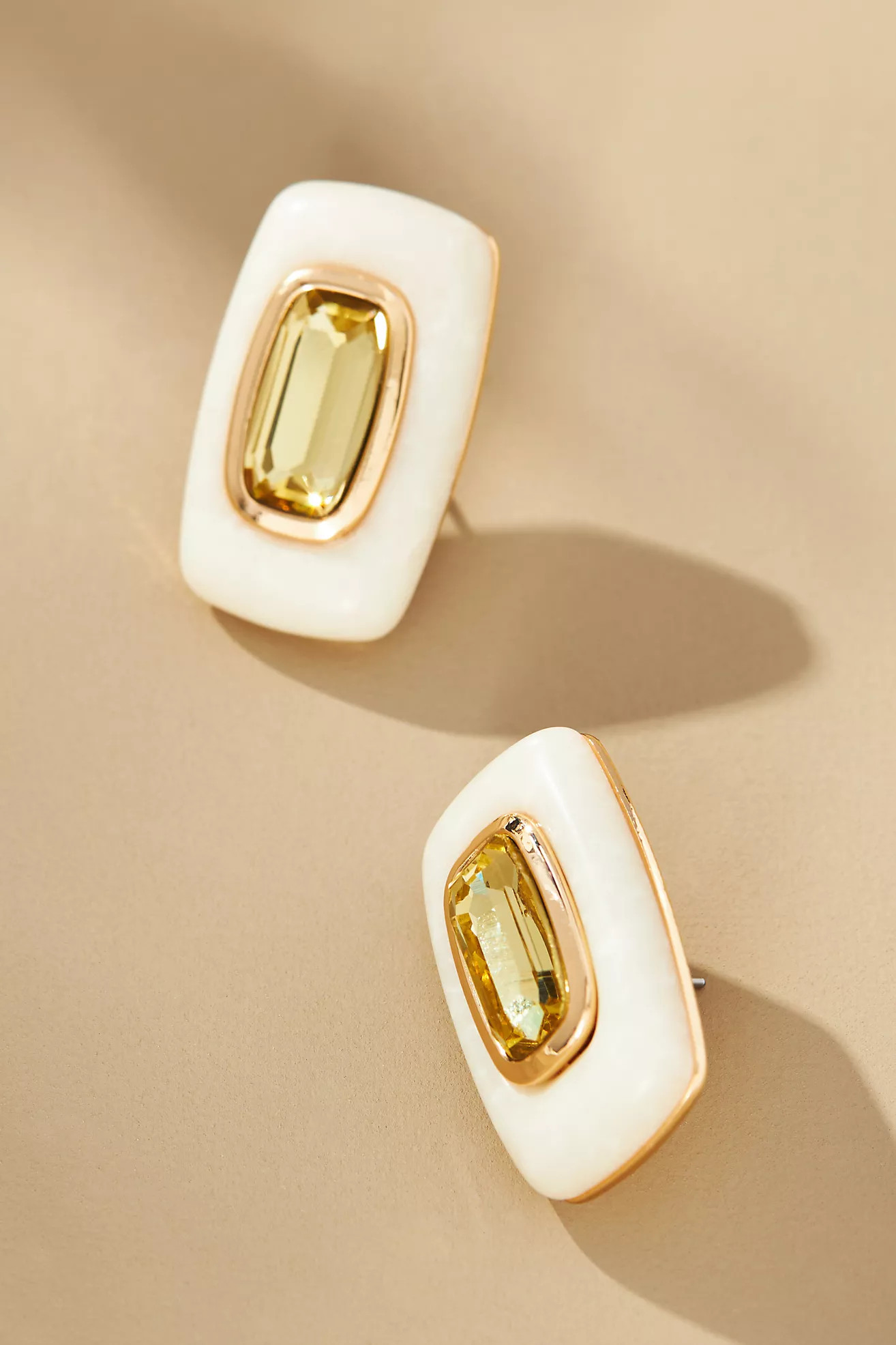 Preppy Rectangle Post Earrings | Anthropologie (US)