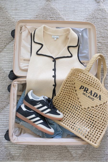 Summer outfit inspiration 

Beis luggage, revolve finds, Prada beach bag, adidas sneakers, Abercrombie finds, ootd 

#LTKStyleTip #LTKFindsUnder100 #LTKFindsUnder50