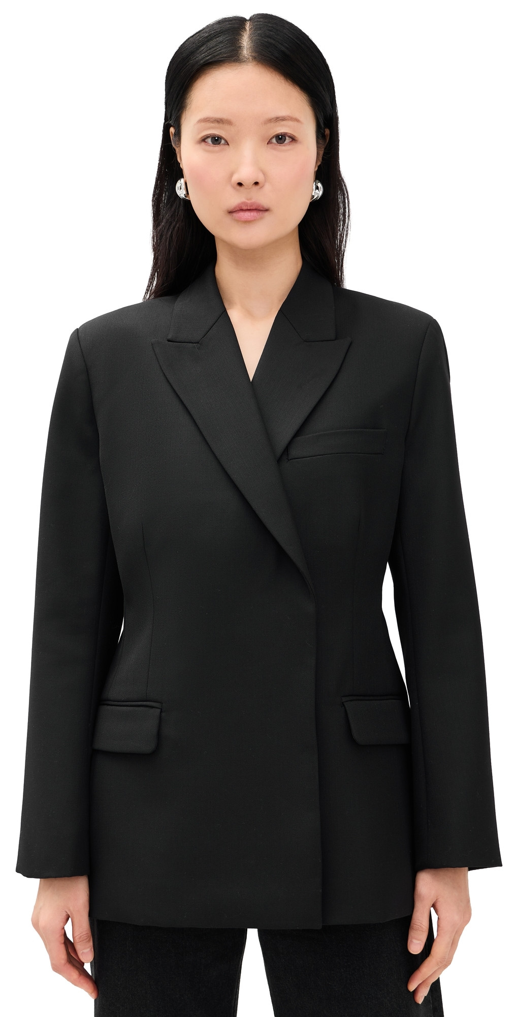ANINE BING Aretha Blazer Black XS | Shopbop