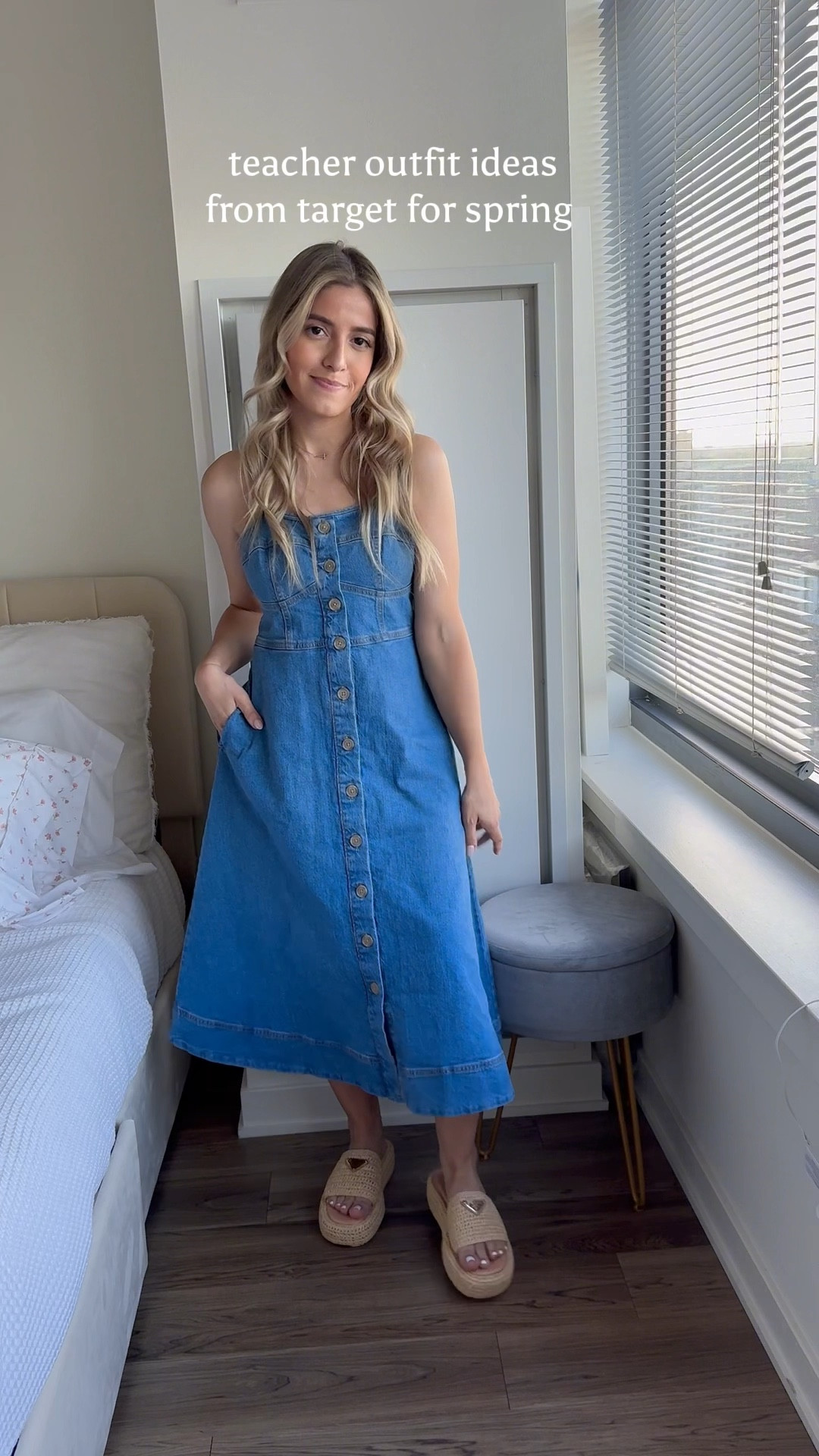 teacher outfit ideas for the spring 🩵🦋 target haul

#teacheroutfits #teacherstyle #teacheroutfitideas #springdress #springoutfits #springstyle #pinterestgirl #pinterestaesthetic #blueaesthetic #denimdress #sandals #cleangirlaesthetic #softgirlaesthetic #thatgirl #vanillagirlaesthetic #girlyaesthetic #workoutfitideas #corporatebaddie #ltktarget #targetstyle #targetfinds #sharemytargetstyle #targethaul #targetfashion 
target haul , spring outfits , teacher outfit ideas , girly aesthetic , spring dress , denim dress , teacher style 

#LTKworkwear #LTKfindsunder50 #LTKstyletip