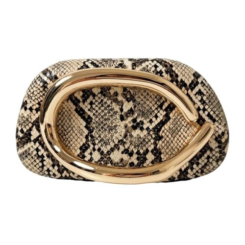 Clutch Purses for Women Chic Snake Print Evening Bag Formal PU Leather Purse Designer Handbags for Wedding Party Prom | Amazon (US)