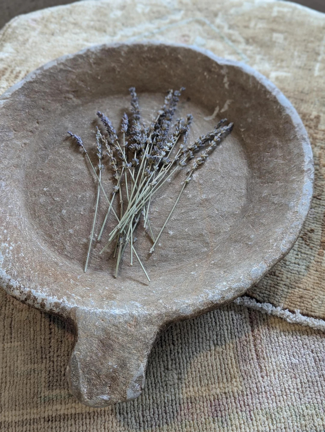 Large Vintage Stone Parat Tray with Handle - Etsy | Etsy (US)