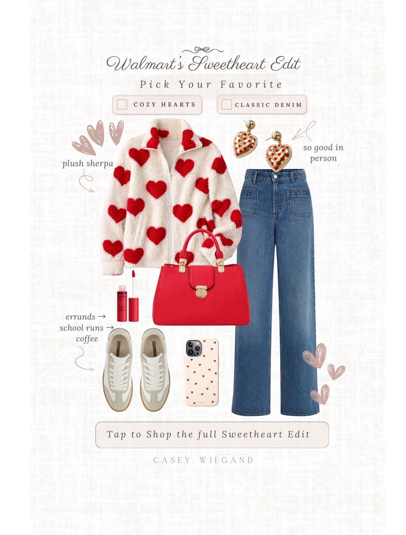 Walmart’s Sweetheart Edit!

#LTKHoliday #LTKgrwm #LTKootd