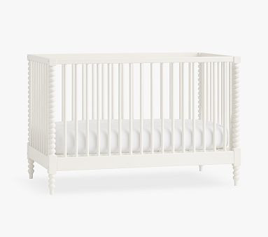 Chris Loves Julia Heritage White Turned Wood Convertible Crib | Pottery Barn Kids