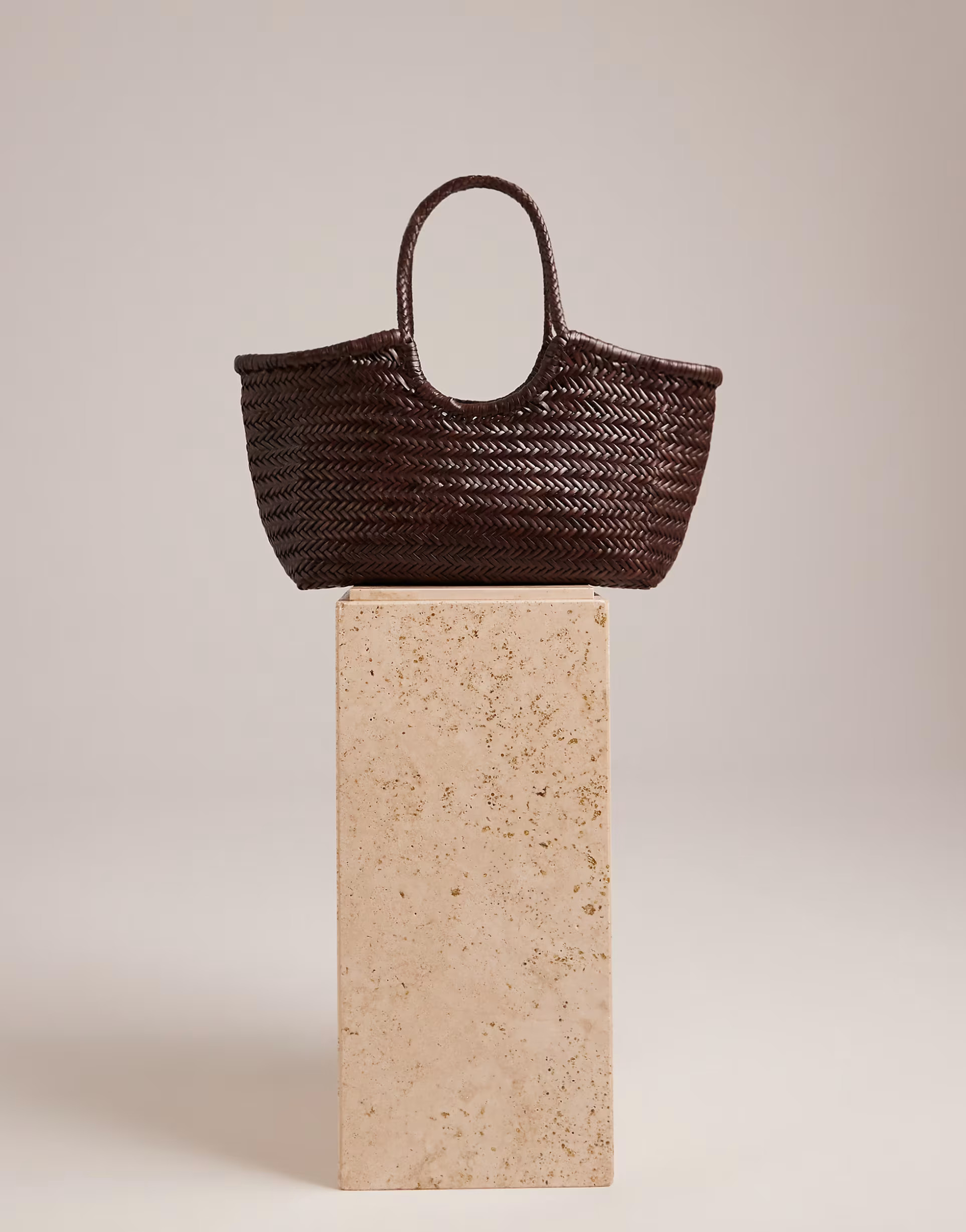 Dragon Diffusion nantucket woven basket bag in dark brown | ASOS (Global)