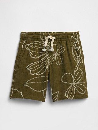 babyGap Pull-On Print Gauze Shorts | Gap Factory