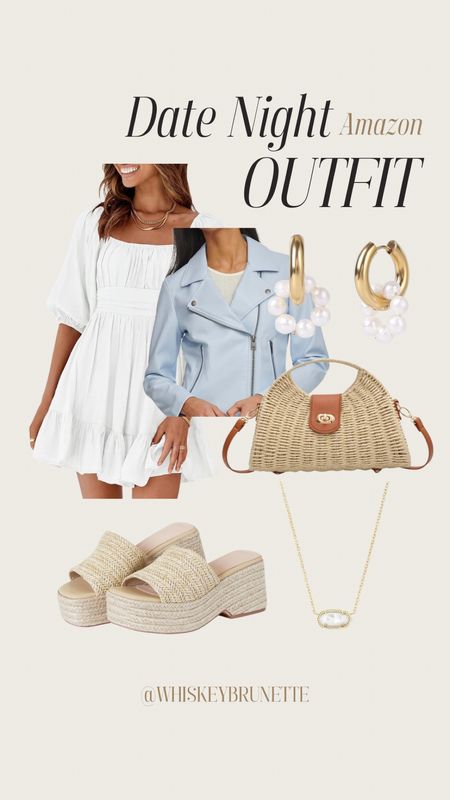 Adorable date night outfit from Amazon! Love this cute white dress and Moto jacket for spring.

Date Night Outfit | White Dress | Amazon Summer Outfit 

#LTKstyletip #LTKfindsunder100 #LTKsalealert