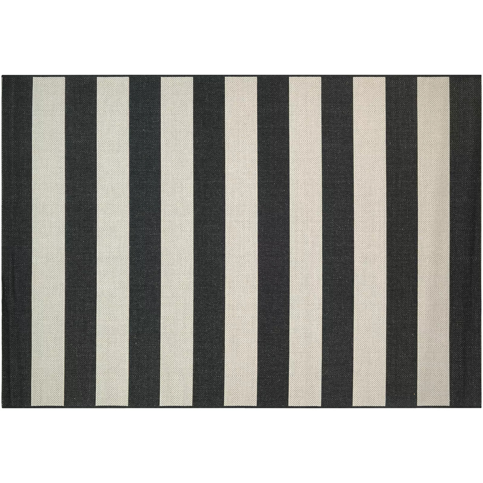 Couristan Afuera Yacht Club Striped Indoor Outdoor Rug, Black, 2X10 Ft | Kohl's