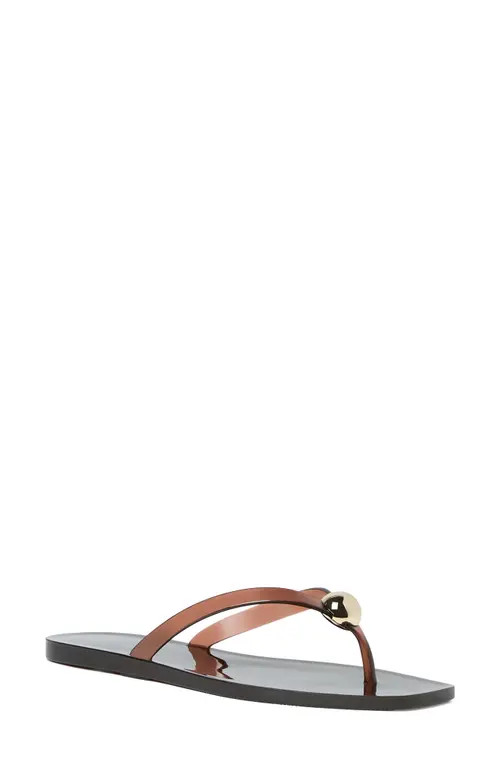 Loeffler Randall Jovie Jelly Flip Flop in Brown at Nordstrom, Size 8 | Nordstrom