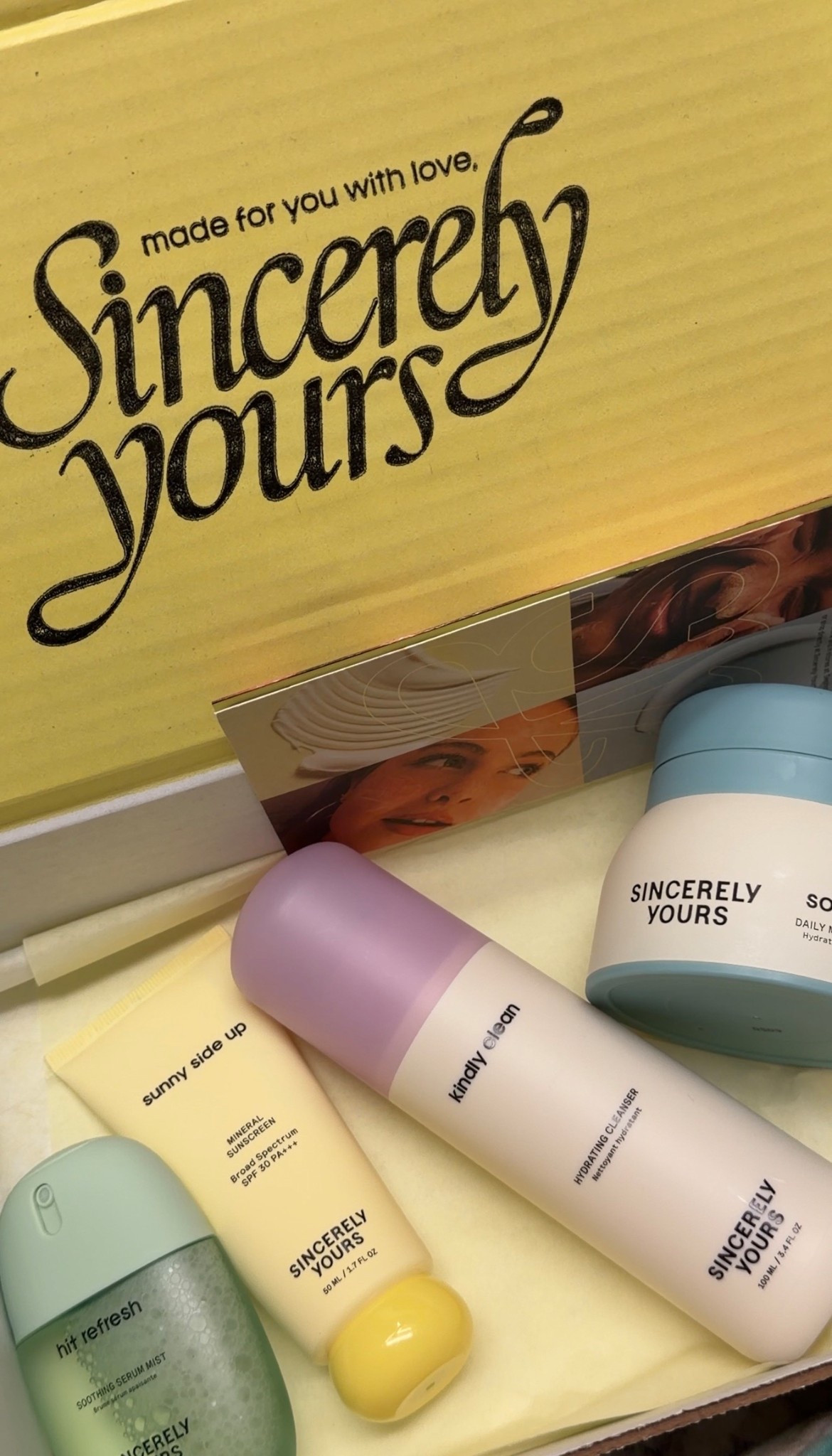 sincerely yours skincare !!! 🫧 🧼🤍