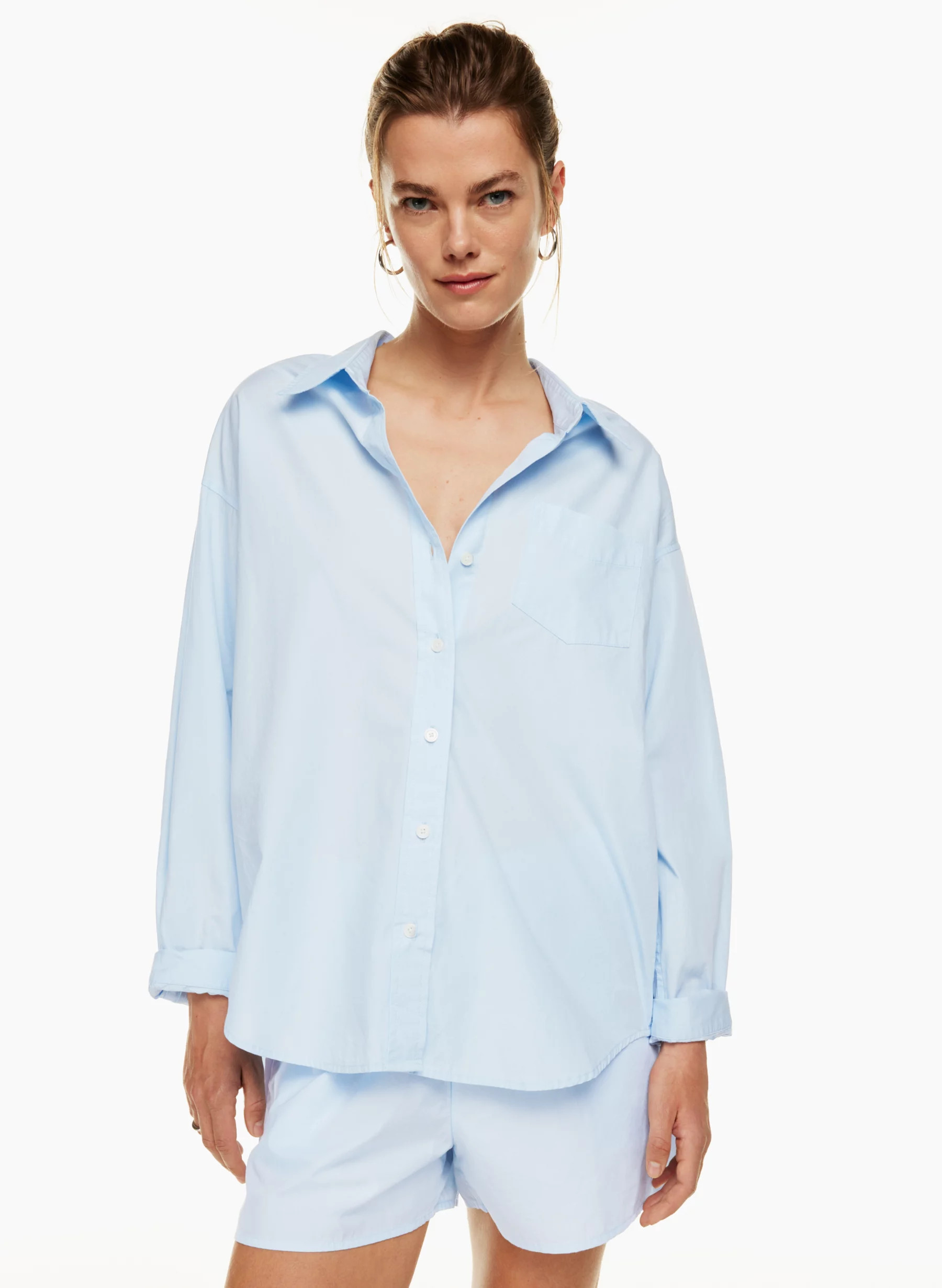 RELAXED POPLIN SHIRT | Aritzia