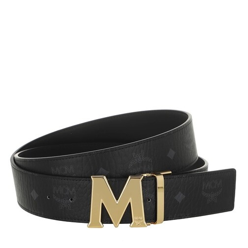 MCM Claus Reversible Belt Black | Wendegürtel | fashionette | Fashionette (DE)